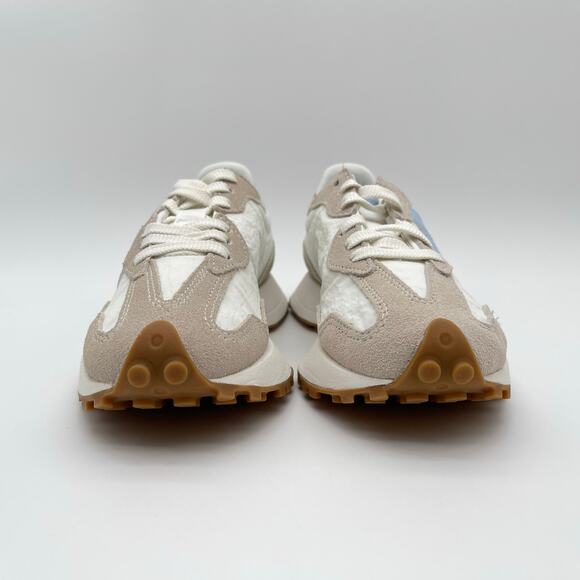 New Balance | 327 Sneaker in Timberwolf, Sea Salt, & Light Chrome Blue US 6 - Picture 8 of 15